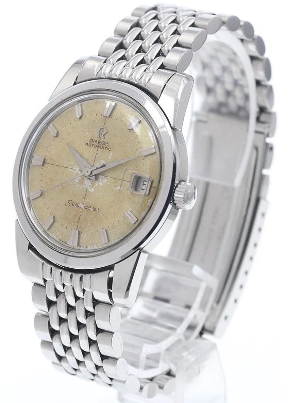 OMEGA Seamaster 166.009 Date Cal.562 Rice Bracelet Automatic Men's Watch_951754